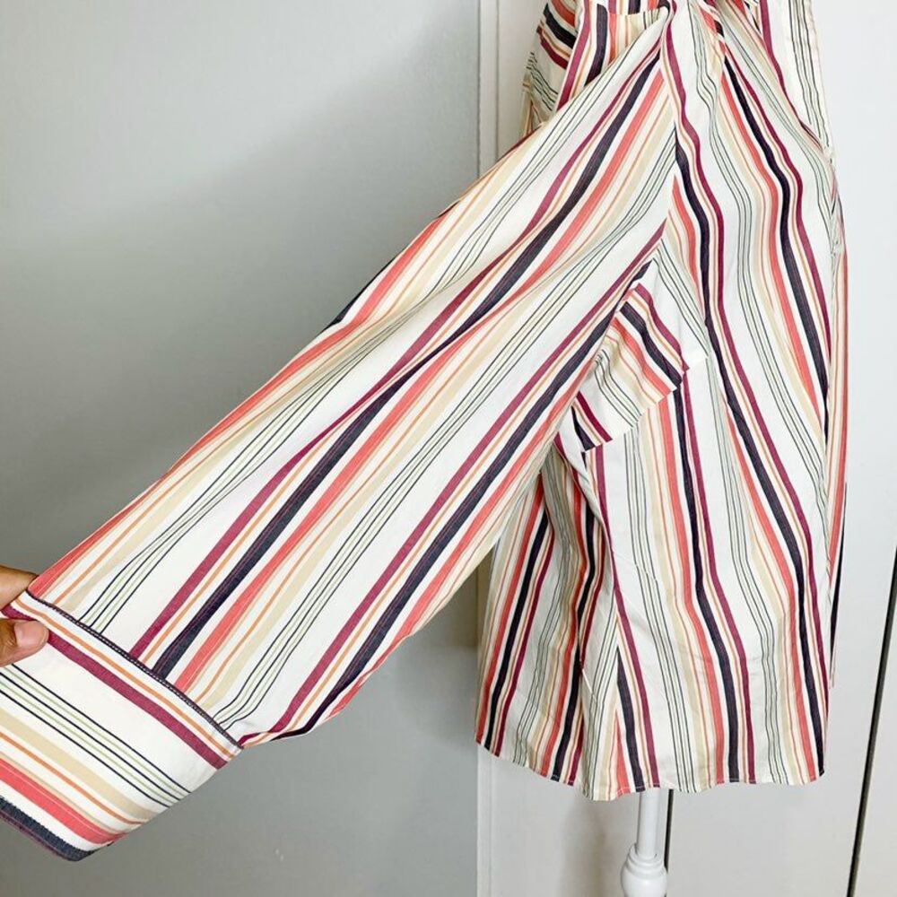 Tommy Hilfiger Women’s Striped Shirt Size 22 Long SLeeve - Picture 7 of 12
